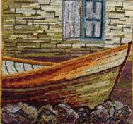 Old Yellow Dory - 16 x 16"
