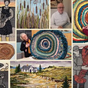 The Island Pull - Rug Hooking Retreat  June 9, 10, & 11, 2026  MAJESTIC CATTAILS - Dwight Gallagher