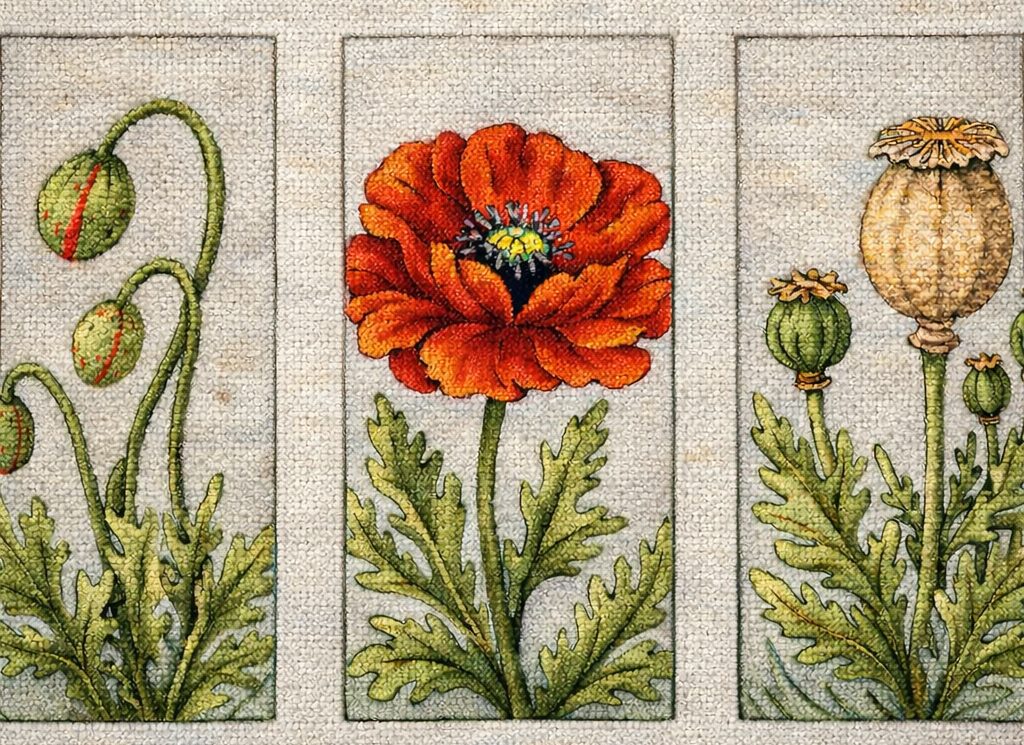 Triptych Poppy