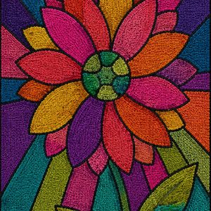 60's Groovy Daisy  8.5 x 20 inches