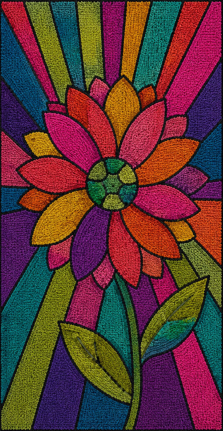 60's Groovy Daisy 8.5 x 20 inches
